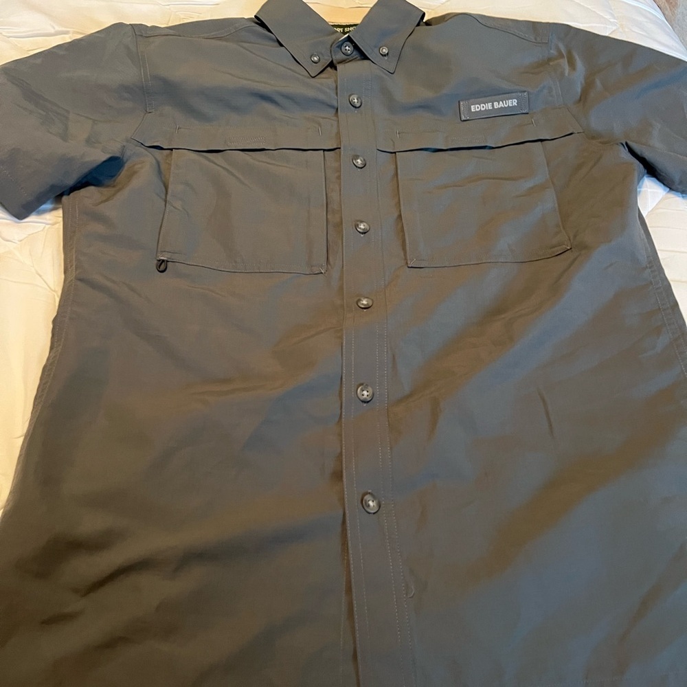 Eddie Bauer Slate Gray Casual Shirt